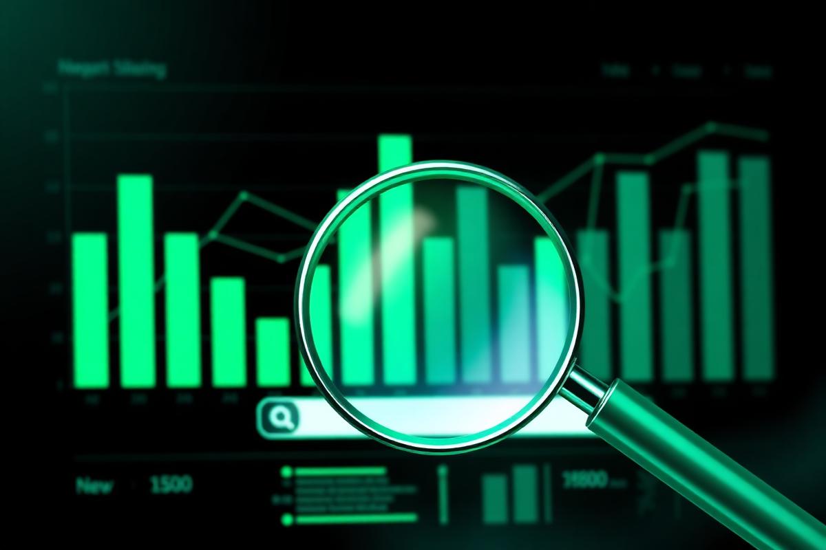 AI-powered market intelligence dashboard visualization